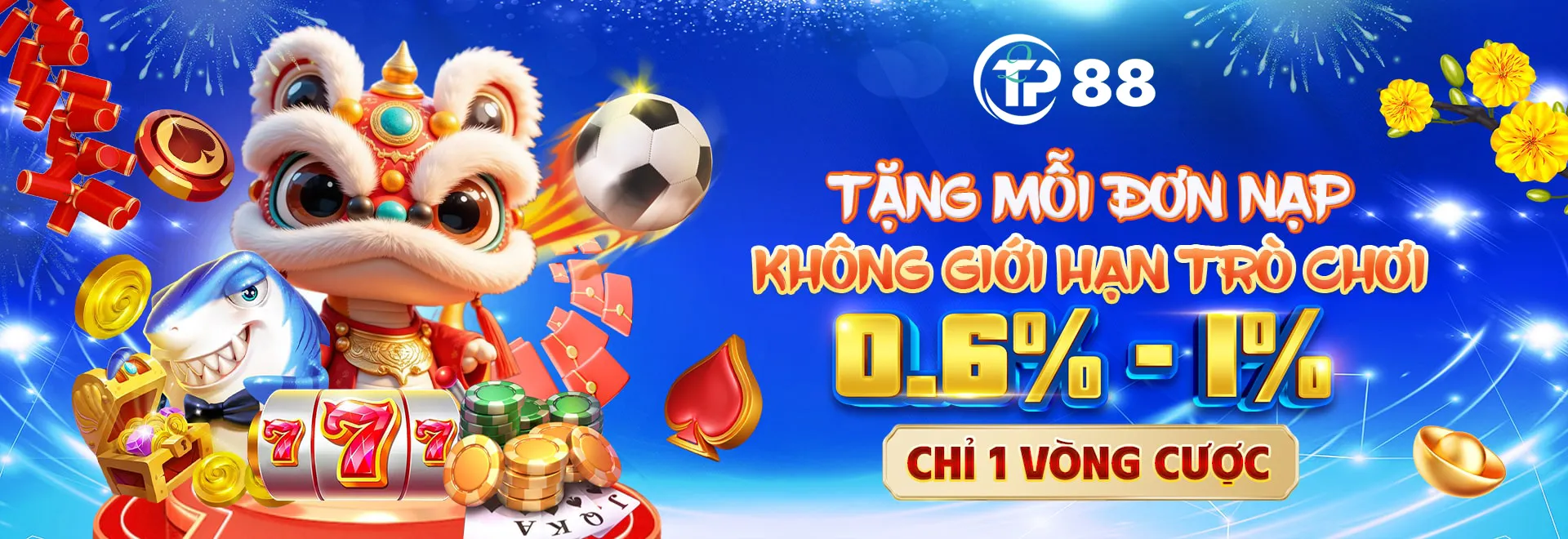 TP88 tặng mỗi lần nap mới